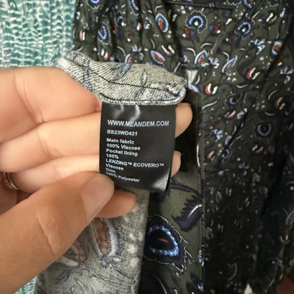 Rare ME+EM Paisley-print lace-insert woven maxi dress - Picture 10 of 12